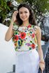 Greta Ruffled Top - Vienna Bloom